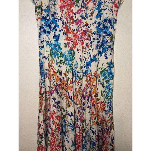 Neeru Kumar Floral Maxi Dress with Lace Top Size Small - Picture 10 of 16